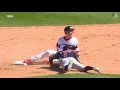 cle@cws frazier steals second base after challenge