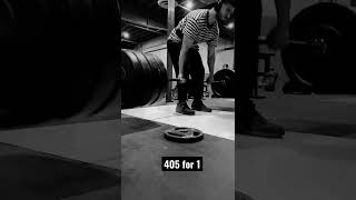 Conventional Deadlift PR 405 for one