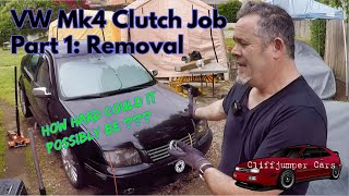 We Replace a Mk4 VW Jetta Clutch Part 1: Removing Transmission and Clutch