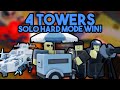 SOLO HARD MODE W/ 4 TOWERS & HOW (TOWER BLITZ)