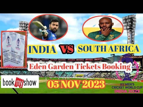 India Vs South Africa Tickets || CWC Cup 5 NOV 2023 || Eden Gardens ...