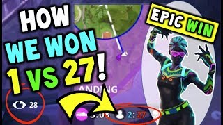 2 Players Vs 100 Players Fortnite Battle Royale Funny Epic - how we won 1 vs 27 on fortni!   te 50 vs 50