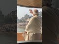 On board ferry in Kashi, PM Modi waves at the people