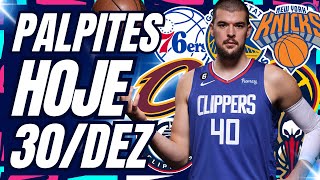 💸💸💸PALPITES da rodada NBA - LUCRE COM OS JOGOS DE HOJE DA NBA | PALPITES DE BASQUETE DO DIA 30/DEZ