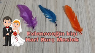 🕊️❤️Evleneceğim kişi kim? TANIYOR MUYUM? HARF, BURÇ, MESLEK, #desteseç deste seç