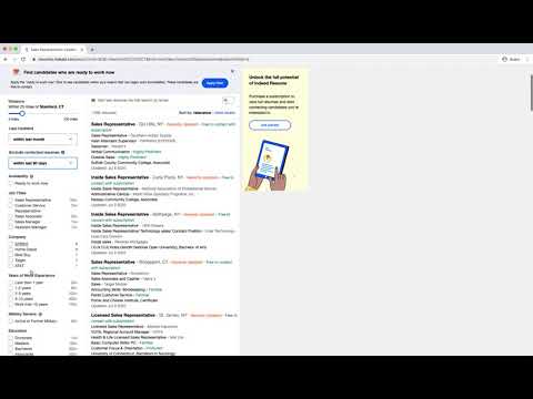 Cómo buscar currículums en Indeed Indeed EE. UU.