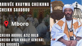 Arrivée khalif général des khadres à mboro cheikh Abdoul Aziz ould cheikh ayah