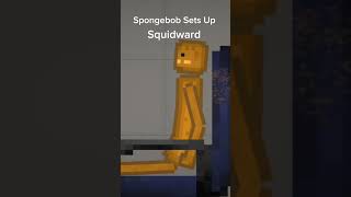 Melon playground - Spongebob Sets Up Squidward #melonplaygroud #shorts