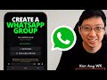 How to Create a WhatsApp Group in a MINUTE