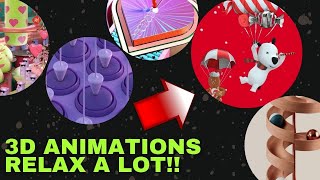 😍 Compilation of 3D Videos Animations  😍 Very Relaxing 😫