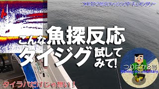 #147【タイジグ】こんな魚探反応の時はタイジグ試してみて！