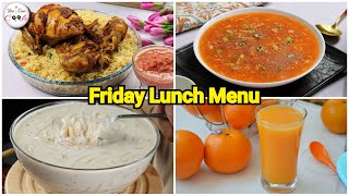 Friday Lunch Menu by (YES I CAN COOK)