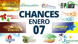 Resultados del Chance del Martes 7 de Enero de 2025  Loterias 😱🤑💰💵