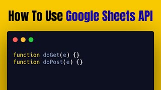 Google Sheets CRUD Web App | Apps Script Tutorial | Part 1