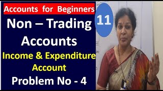 11. Income & Expenditure Account - Problem Number Number : 4