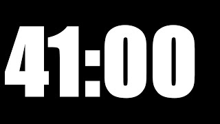 41 MINUTE TIMER | LOUD ALARM ⏰