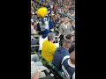 boomer the pacers mascot in the stands