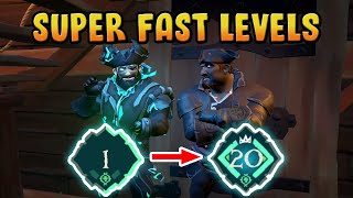 How to get LEVEL 20 in the Athenas Fortune FAST and EASY!! - Sea of Thieves