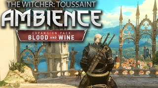 1 Hour of Relaxing Toussaint Ambience ☀️ Horseride & Corvo Bianco Vineyard Tour — THE WITCHER 4K HDR