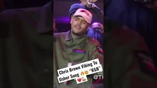 Chris Brown Vibing To Usher Song “R\u0026B” ❤️💪🏽