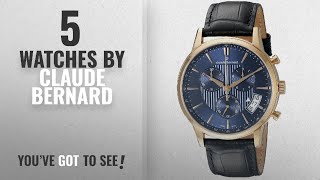 Top 10 Claude Bernard Watches [2018]: Claude Bernard Men's 01002 37R BUIR Classic Chronograph Analog