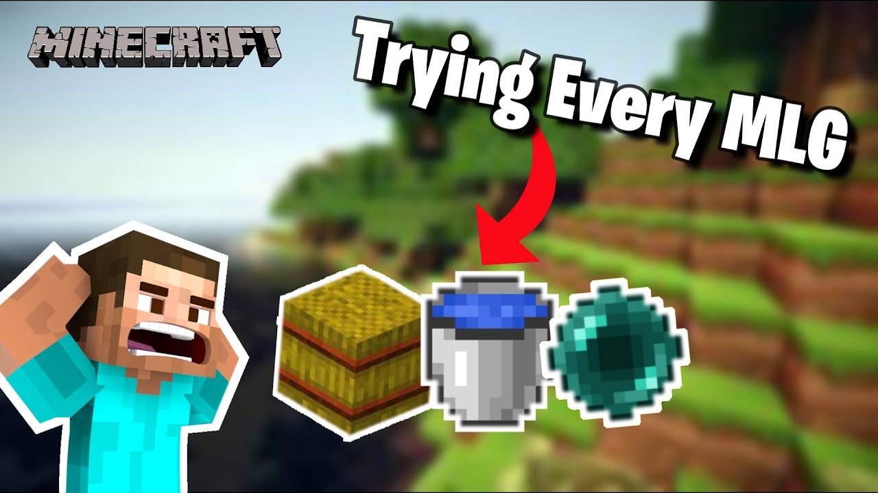 Trying Every Mlg In Minecraft And Becoming A Pro Youtube
