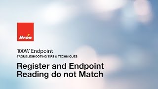 Itron 100W Endpoint - Register and Endpoint Reading Do Not Match