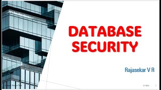 Lecture 7 Database Security