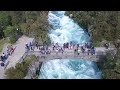 huka falls new zealand by drone