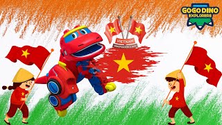 [Vietnam] Happy Vietnam Independence Day ! | GOGODINO | Cartoon For Kids | Dinosaur