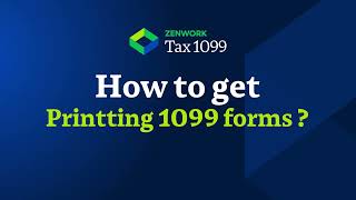 How to get Printing 1099 forms