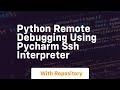 Python remote debugging using pycharm ssh interpreter