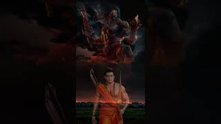 Antim charan me yudh Ravan Ram #shorts #hanuman