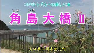 「山口観光」【 角島大橋Ⅱ】コバルトブルーの海にかかる角島大橋(1,780m)と美しい景観。絶景の角島大橋は映画やCMのロケ地としても使用されました。