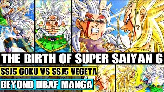 Beyond Dragon Ball AF The Birth Of Super Saiyan 6! The Sixth Power During SSJ5 Goku Vs SSJ5 Vegeta