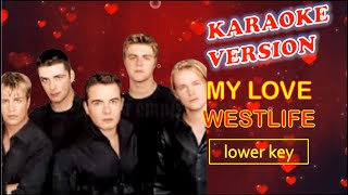 MY LOVE by Westlife - Karaoke Version, Lower Key