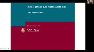 Lezioni di diritto privato. B 02 Principi in tema di responsabilità civile