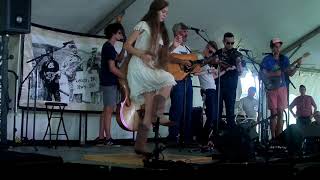 Anneli Burnett, Flatfooting at Happy Valley Oldtime Fiddlers Convention, 2018