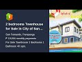 2 bedrooms Townhouse for Sale in City of San Fernando, Pampanga