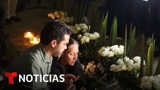 Comienzan a despedir a víctimas mortales del escenario que colapsó en México | Noticias Telemundo