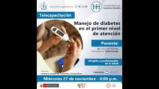 Manejo de diabetes en el primer nivel de atención