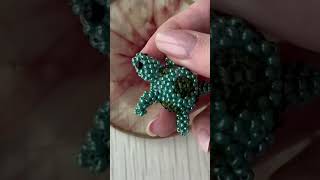 Custom beaded tutle. How to make 3d beaded animal.