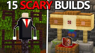 Scare You FRIENDS for Halloween Using This SCARY Build Hacks | Minecraft