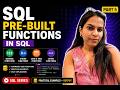 🔥 SQL Functions Explained | Aggregate, String, Numeric & Date Functions | Part 5