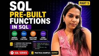 🔥 SQL Functions Explained | Aggregate, String, Numeric & Date Functions | Part 5