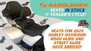 Saddlemen seats for the all new 2024 Harley-Davidson Street Glide and Road Glide!