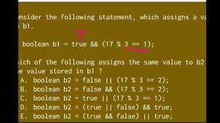 Equivalent Boolean Expressions (Java) - AP Computer Science A