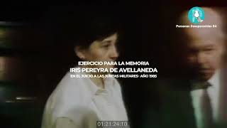 🗣️ IRIS PEREYRA DE AVELLANEDA ⚖️ en el Juicio a las Juntas Militares- Año 1985.