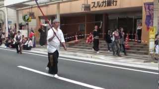 輝獅童（富士市）吉原宿場祭り2012「エール・希望の歌（藤沢ノリマサ）」