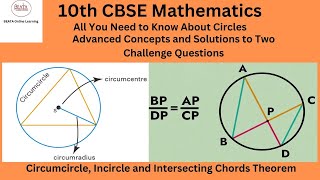 All You Need To Know About Circles   Part 2 Advanced Concepts #10thcbsemaths #circumcircle